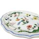 Gien earthenware dessert plate with bird of paradise motif