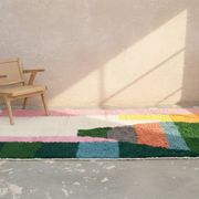 Grand tapis Azilal 305×200 cm – Design géométrique coloré et abstrait, GO-967