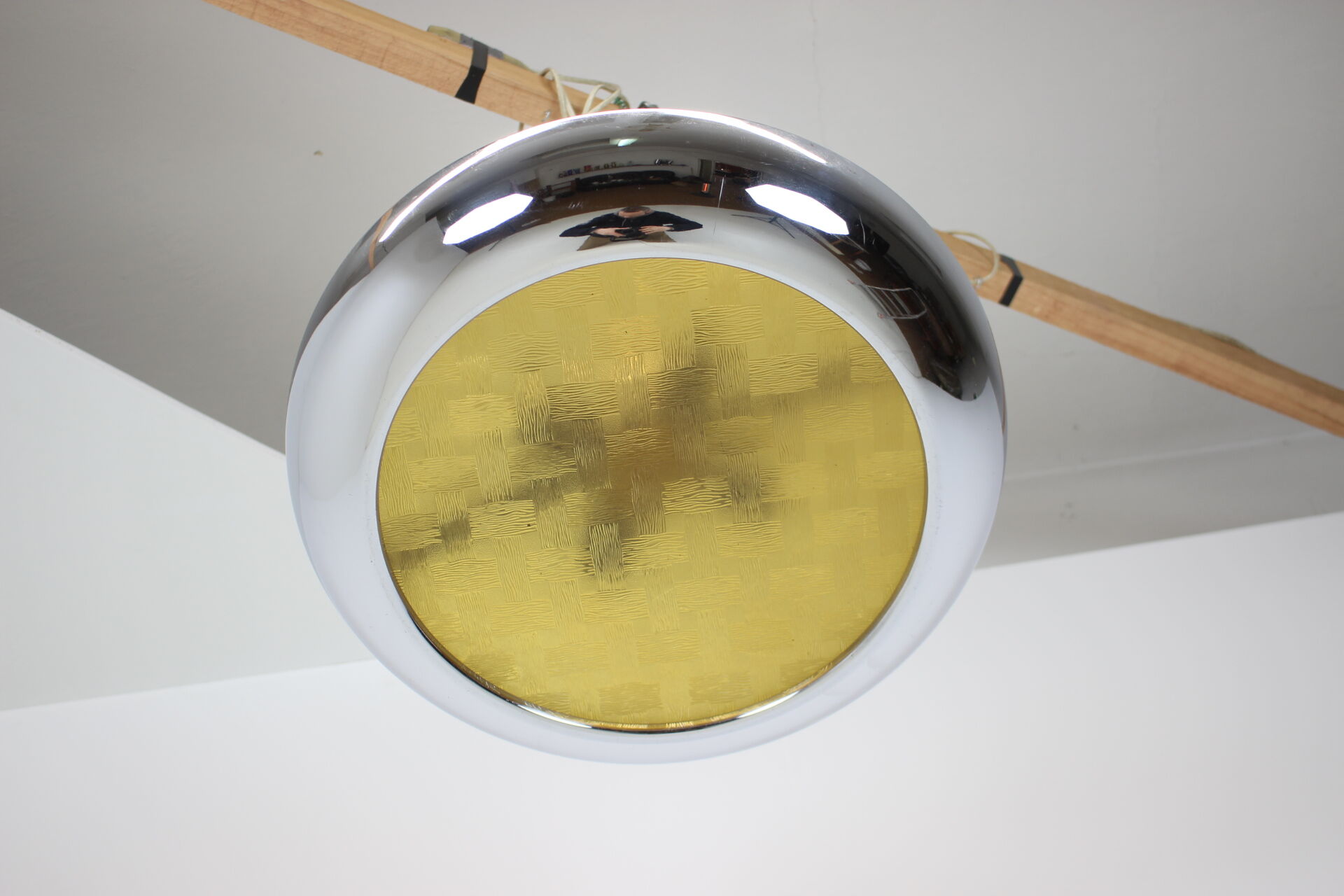 Bauhaus ufo pendant by josef hurka for napako, 1940's