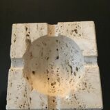 Vintage travertine ashtray or pocket emptier from the 70s