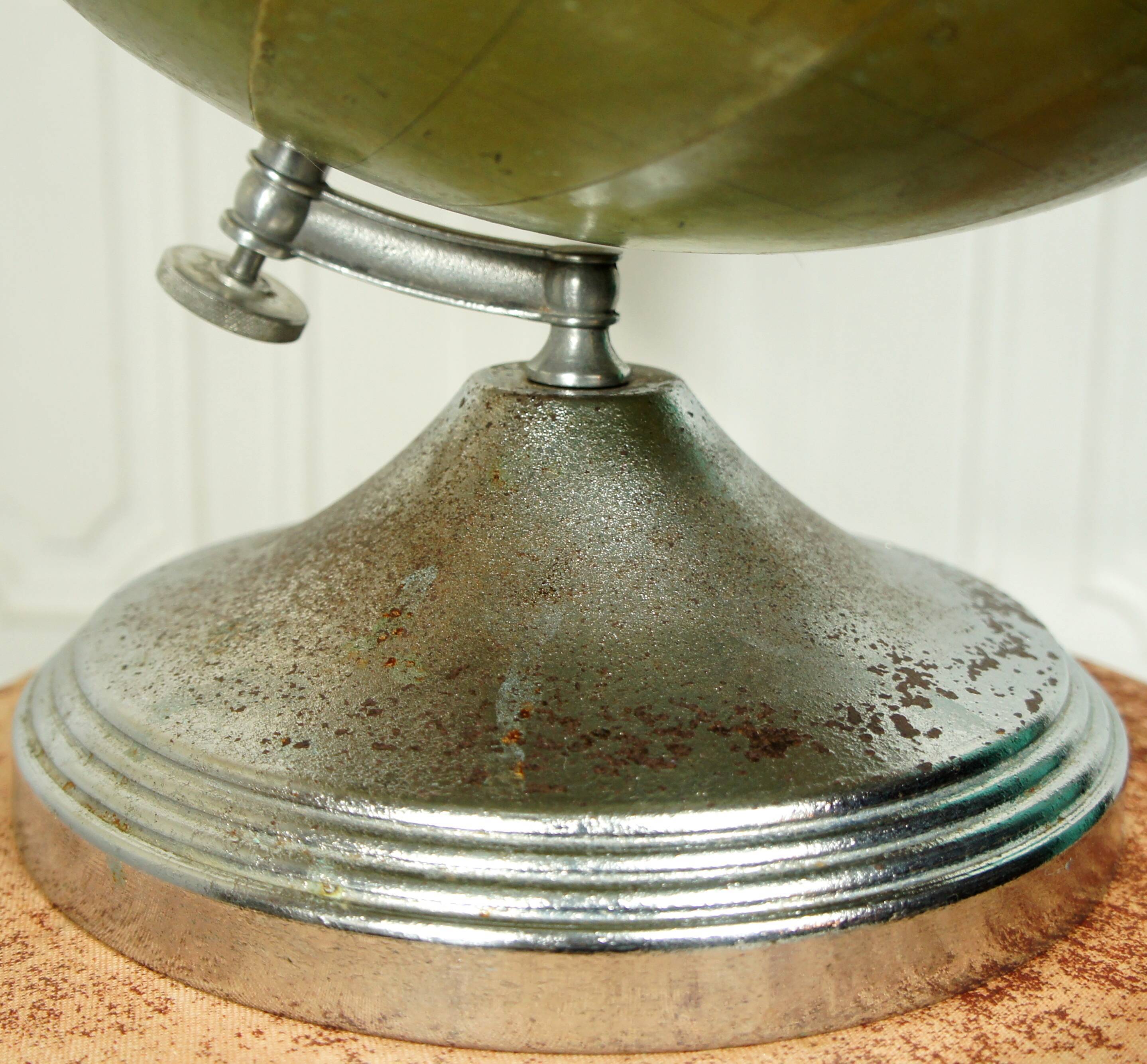 Globe maps Taride Philips challenge globe before 1935