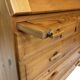 Vintage pine secretaire workstation desk, 1980s design