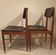 Pair of chairs scandinavian style vintage 1960s wood and skaï black