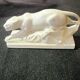 Art Deco Crackle Ceramic Panther 1930