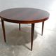 Vintage rosewood extendable Scandinavian round table by Kai Kristiansen for Skovmand and Anders