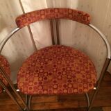 Lot of 2 chairs chrome tube from the 70s