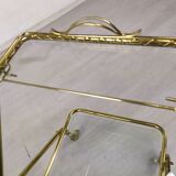 Vintage golden brass rolling service