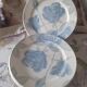 Suite of 4 vintage dessert plates