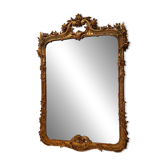 Large rectangular antique Louis XVI mirror for tabletop use.