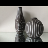 Deux vases danois vintage en grès
