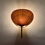 Uchiwa III bamboo wall lamp by Ingo Maurer for Design M