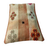 Vintage turkish kilim cushion cover, 30 x 50 cm