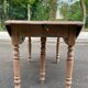 Table ronde extensible Louis Philippe XIXème à volet pliable 6 pieds 200cm