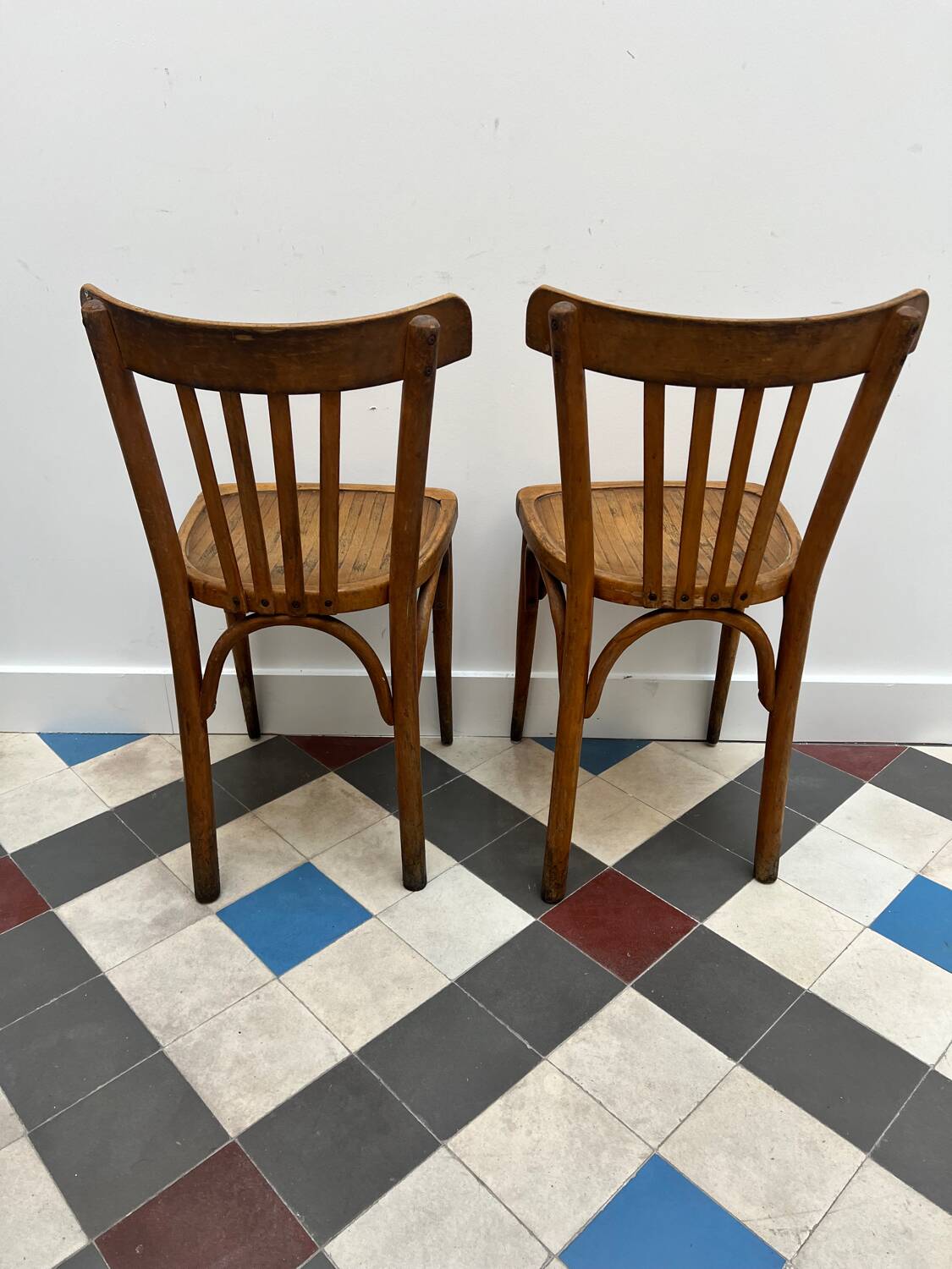 Pair of bistro chairs