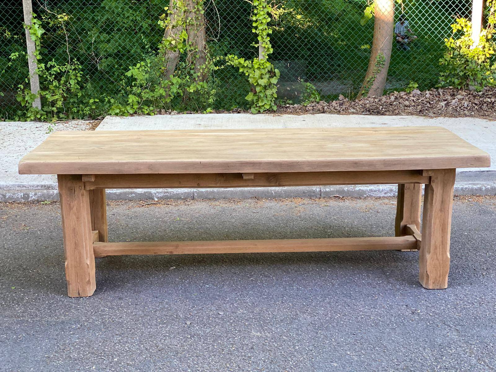 19th century solid oak farmhouse table 240cm