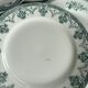 Lot 6 blue and green ironstone plates, antique French earthenware.