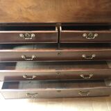 Chest of drawers mahogany scriban