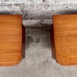 Pair of bedside tables, end of vintage sofa, old 1950