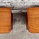 Pair of bedside tables, end of vintage sofa, old 1950