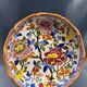 Deep dish, centerpiece, melonnière bowl in Gien earthenware, Peonies decor
