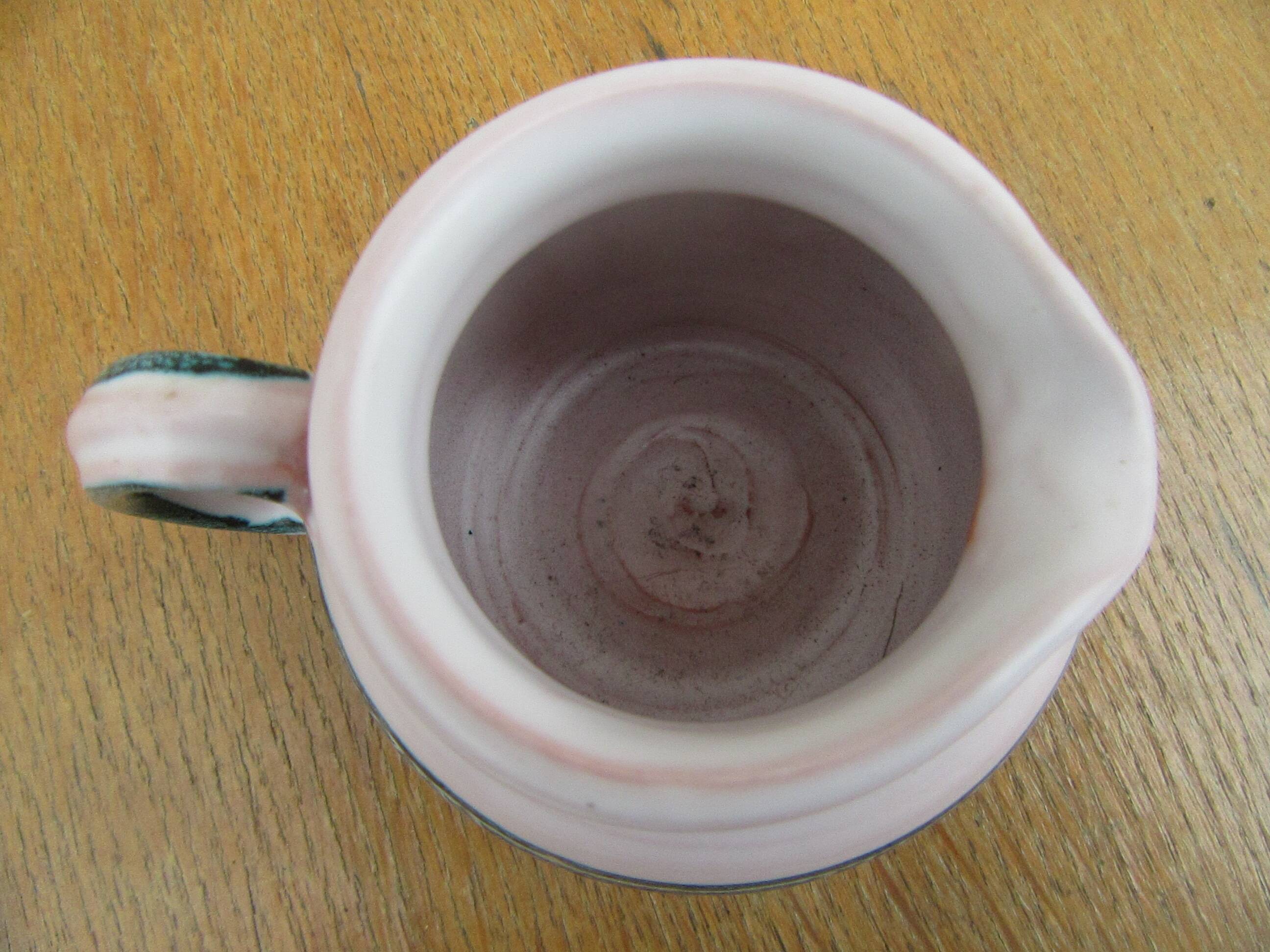 Ceramic set montgolfier yvan roy workshop - egg cup - pot - cup