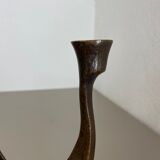 set of 2 Midcentury Brutalist Bronze Candleholder, Michael Harjes, Germany 1960s