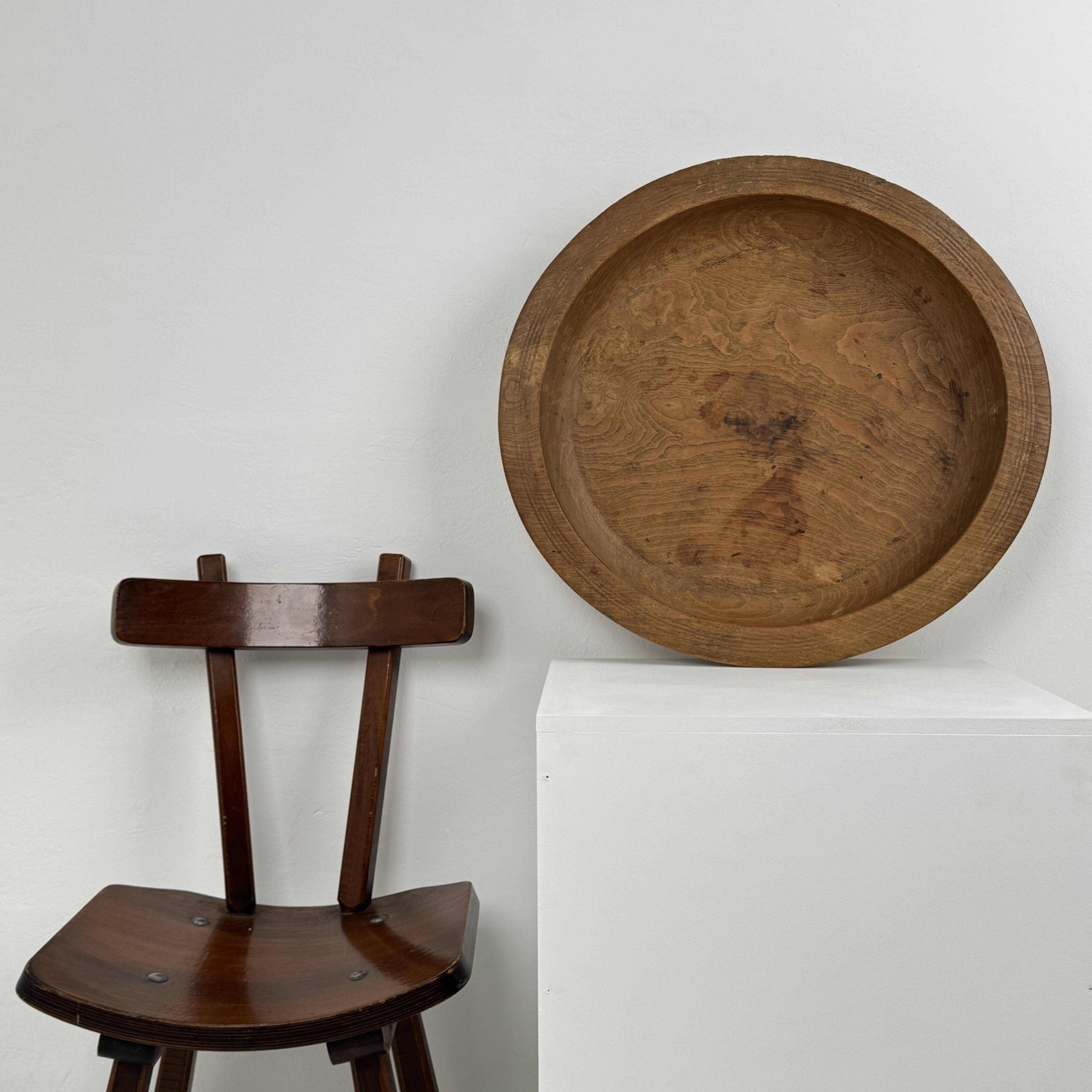XXL carved wood bowl