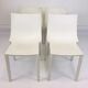 Chaise BO blanches par Philippe Starck éditées par Driade