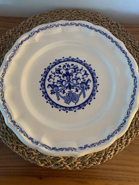 Set of 3 Gien Decor Rouen Plates 32