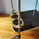 Vintage 1960s rolling bar cart