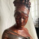 Bust of the Recamier in painted plaster