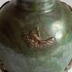 Art Deco Stoneware Vase with Fish Reliëf by Roger Guerin, Belgium, 1920s