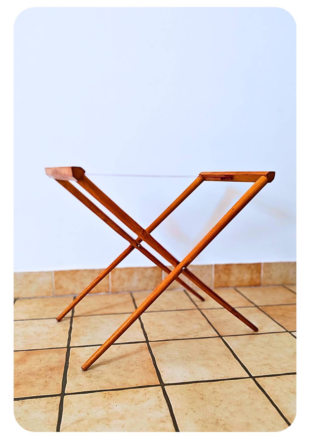 Table à plateau pliante en bois moderne du milieu du siècle