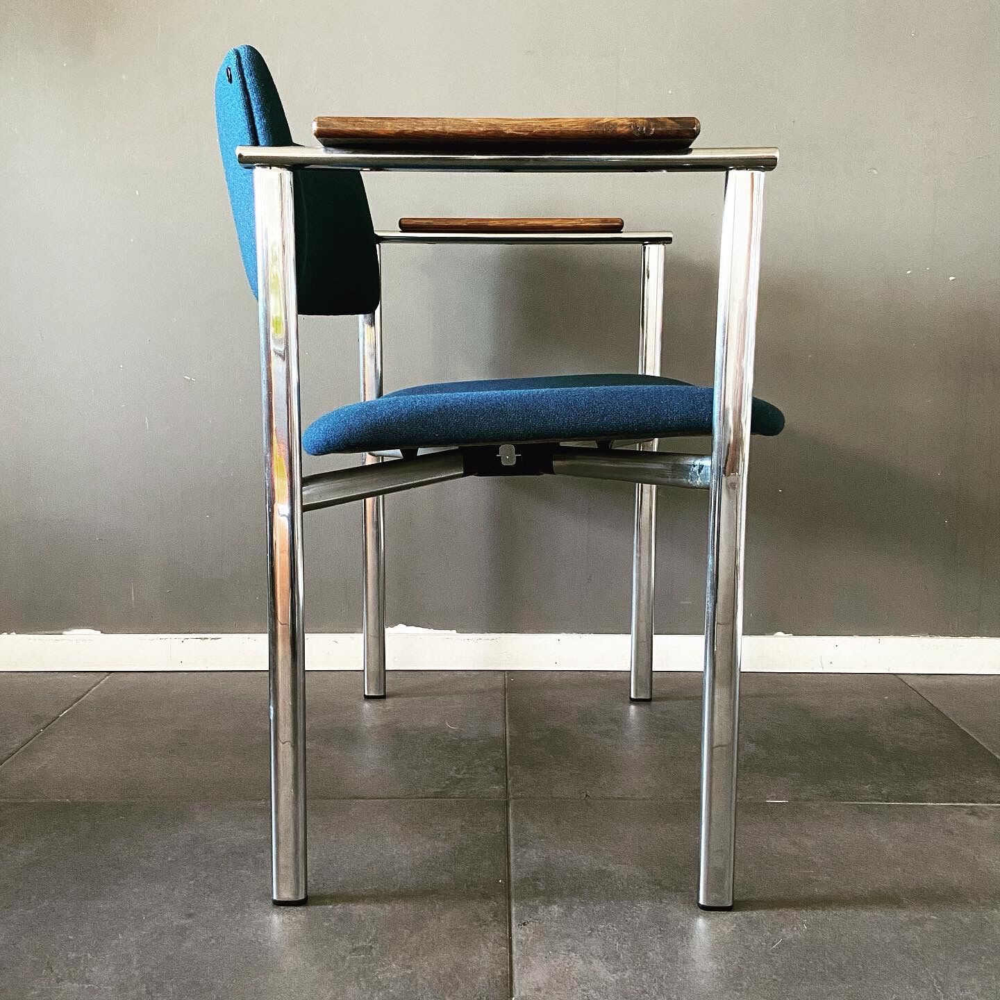 Tubular steel armchair Kiki by Ilmari Tapiovaara for Merva Finland 1960