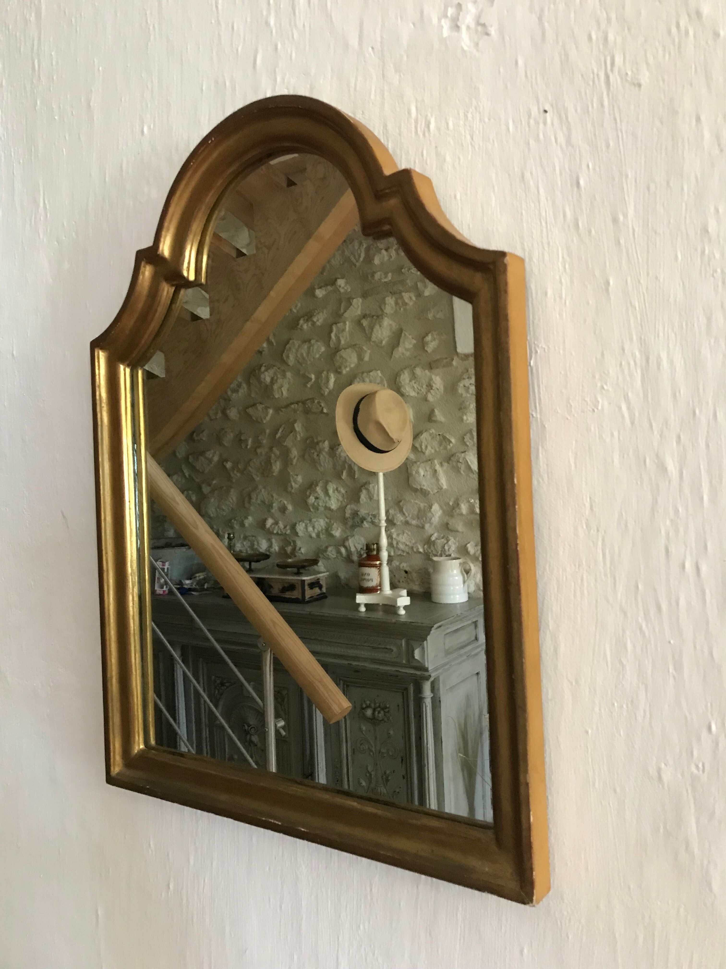 Mirror golden frame