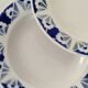 Deep plates opaque porcelain gien flanders model vintage art deco style decor
