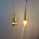 Frimann Goldstar pendant lights made by Philips in the 1970s. Model SPYBALL