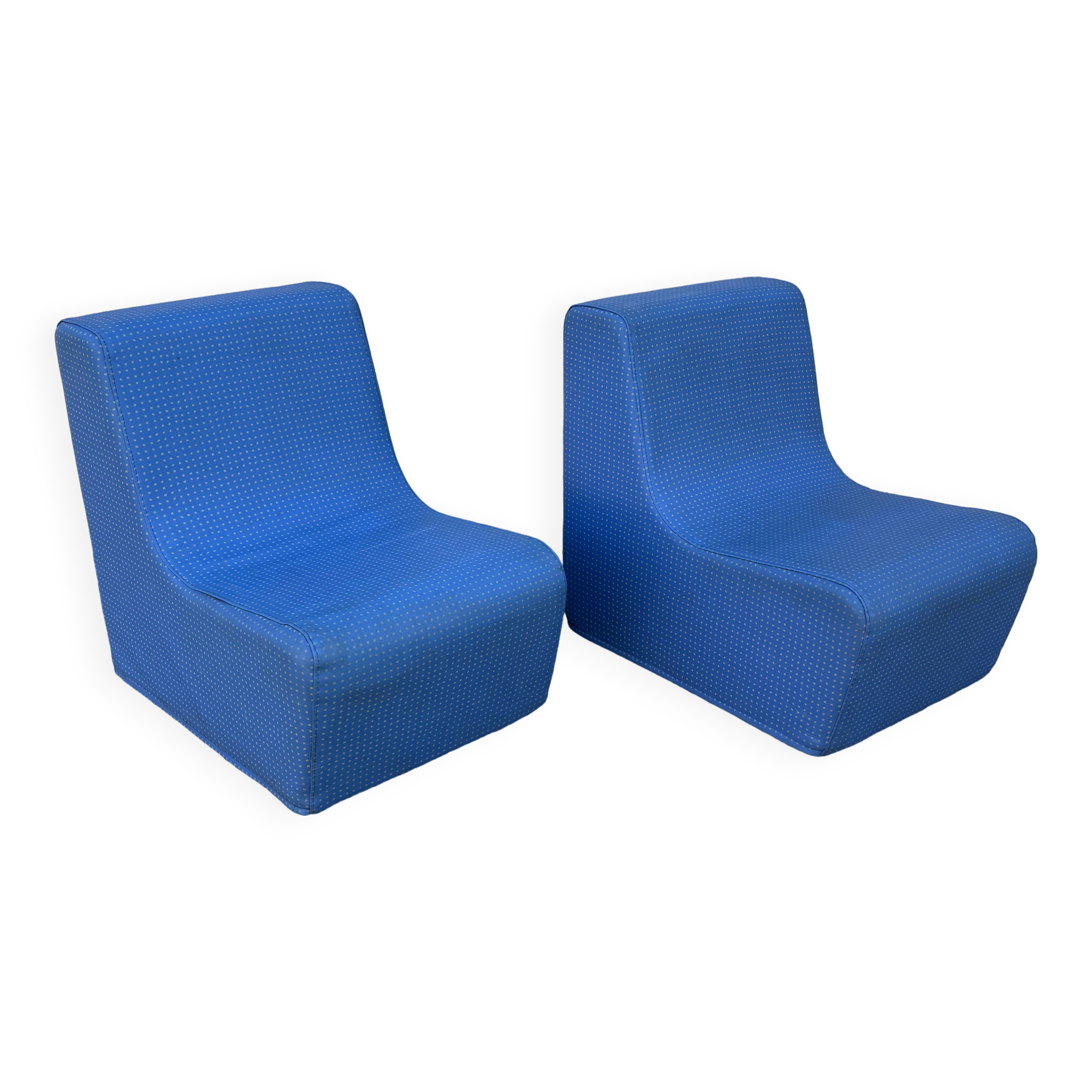 Pair of vintage children's armchairs from the 70s and 80s