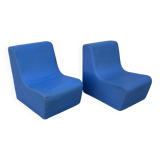 Pair of vintage children's armchairs from the 70s and 80s