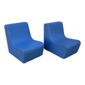 Pair of vintage children's armchairs from the 70s and 80s