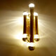 Pair Vintage Brass Wall Sconces, 60s