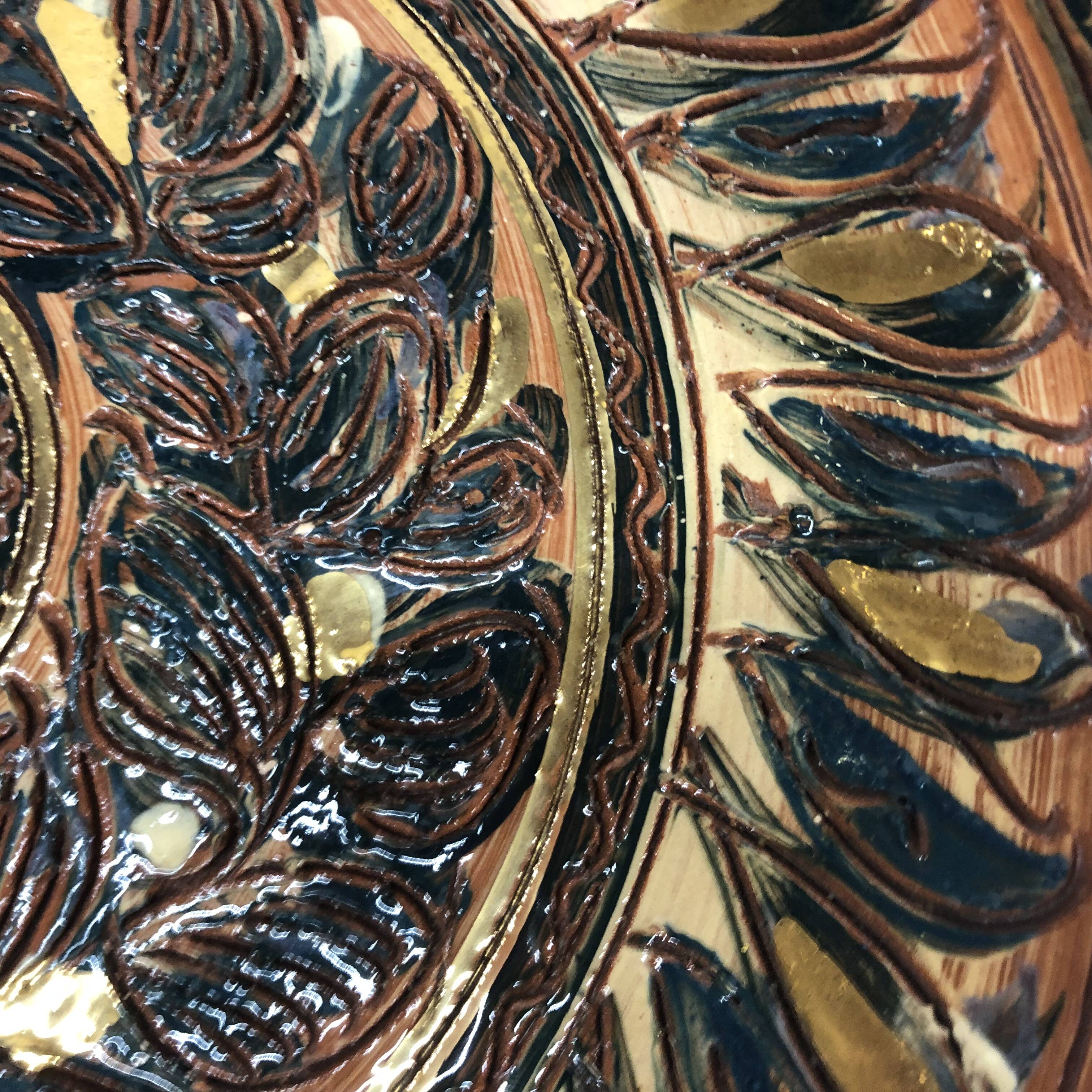 Nimy ceramic dish by Georges Destrebecq circa 1950