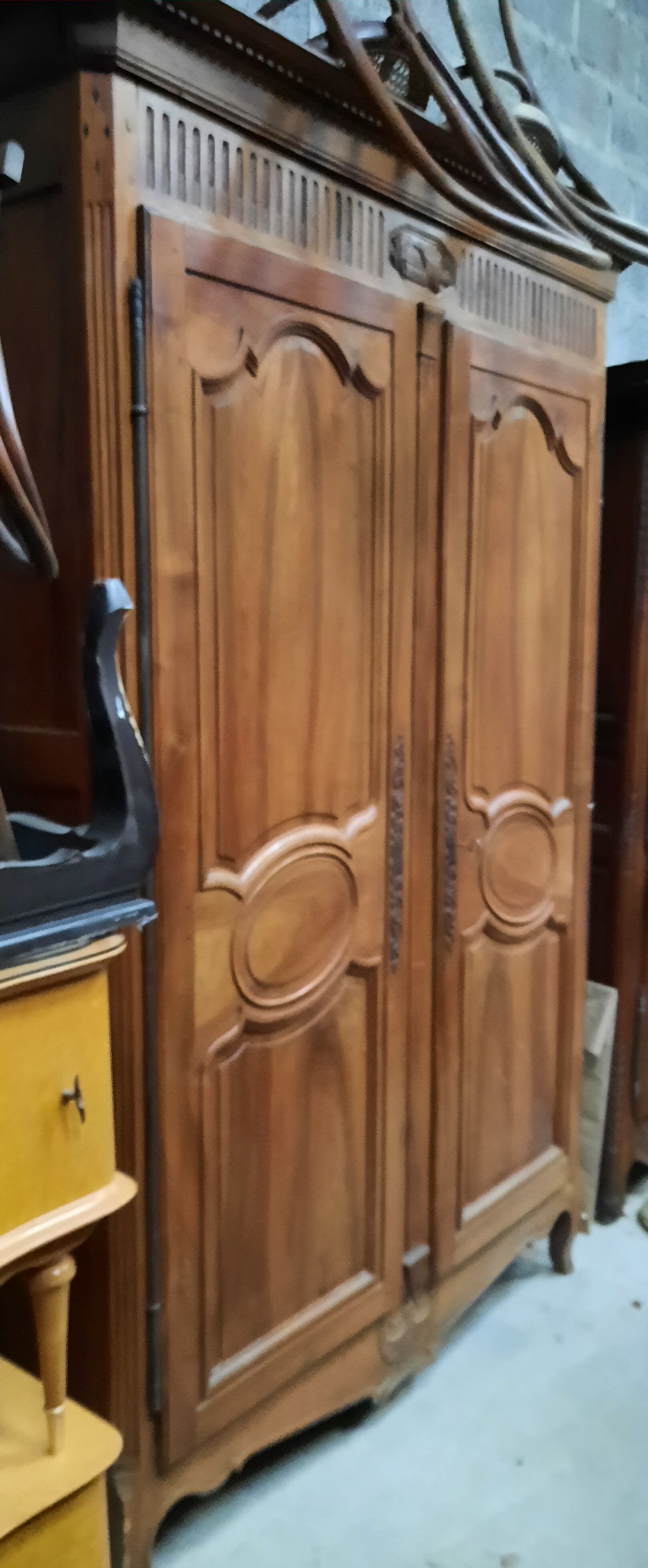 Rustic solid cherry cabinet