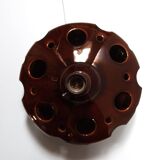 Lamp "flying saucer" space age ceramic Brown