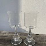 Pair of crystal goblets from Baccarat.