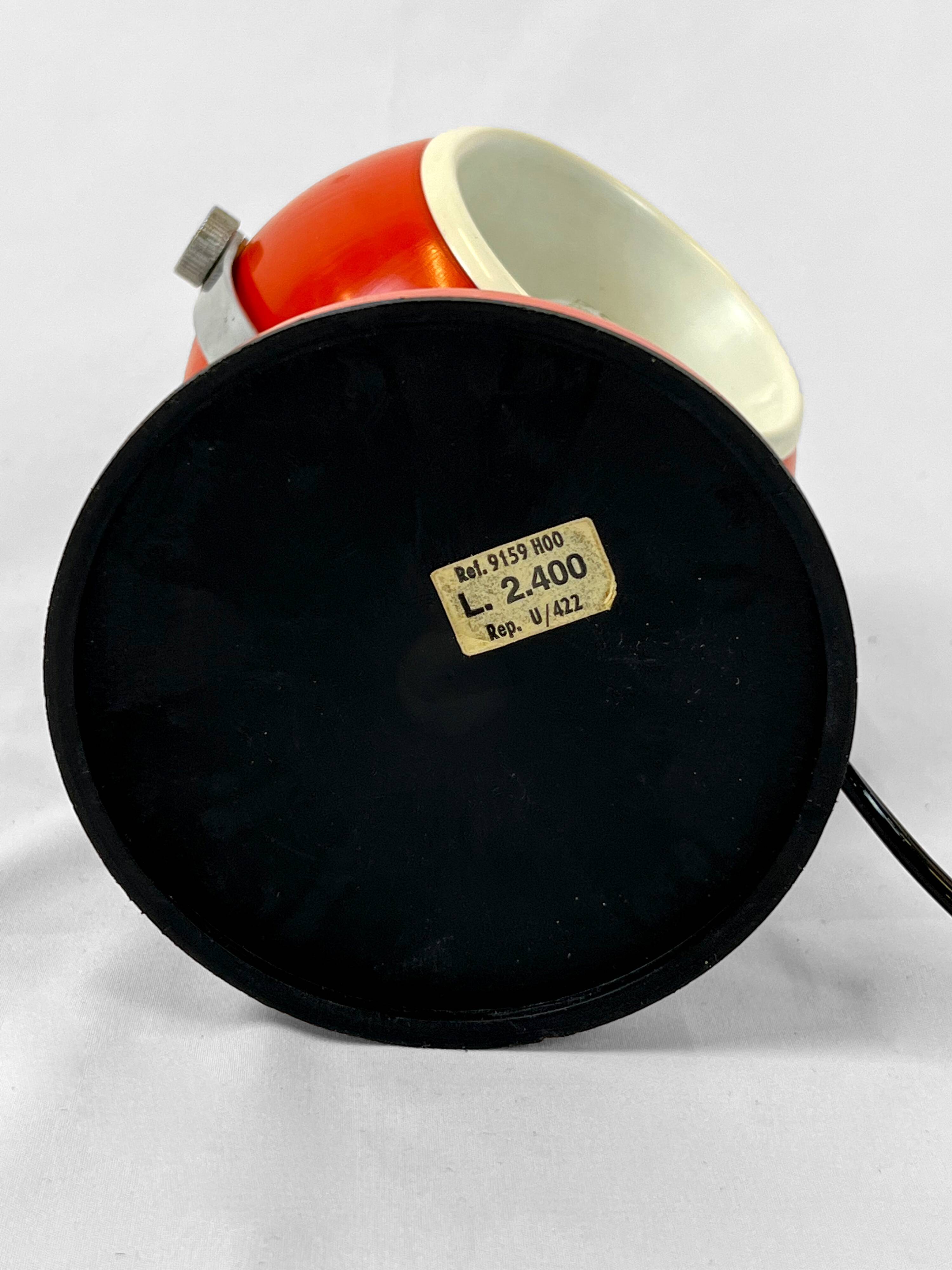 "Eye Ball" desk lamp, 60s.