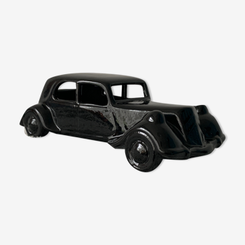 Lampe voiture Citroën traction avant, en céramique noire, 1970