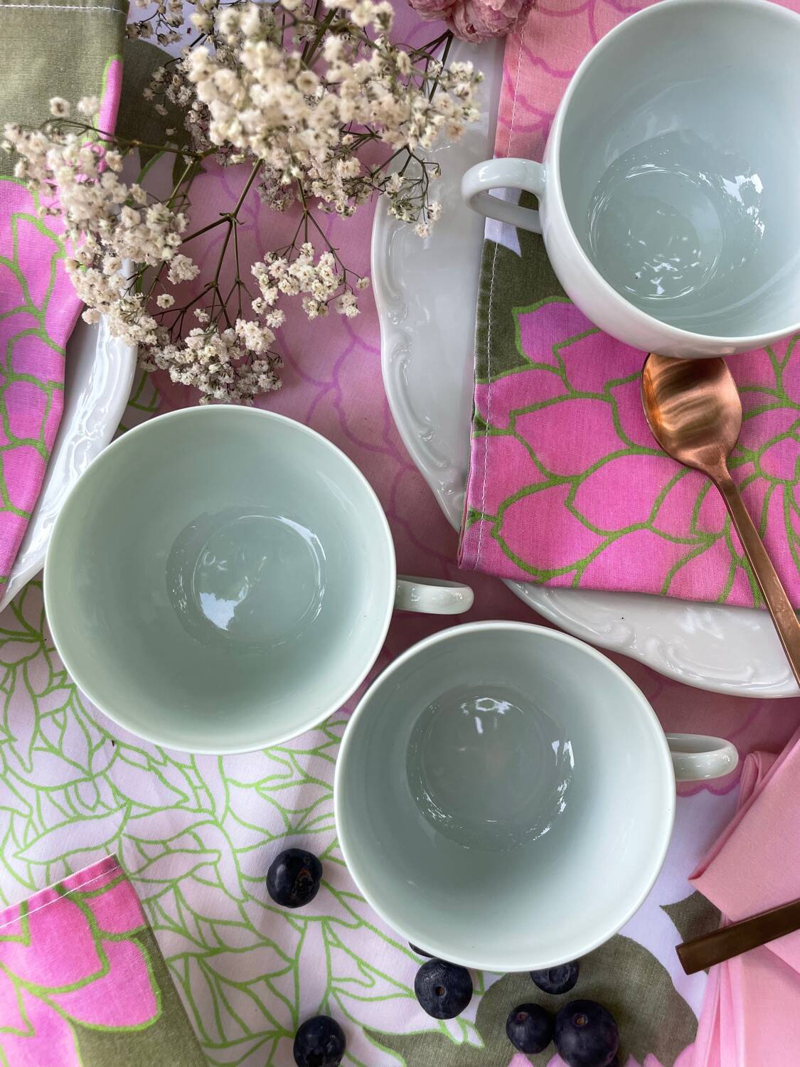 Cups Limoges porcelain