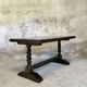 Table basse vintage pieds bois tourné