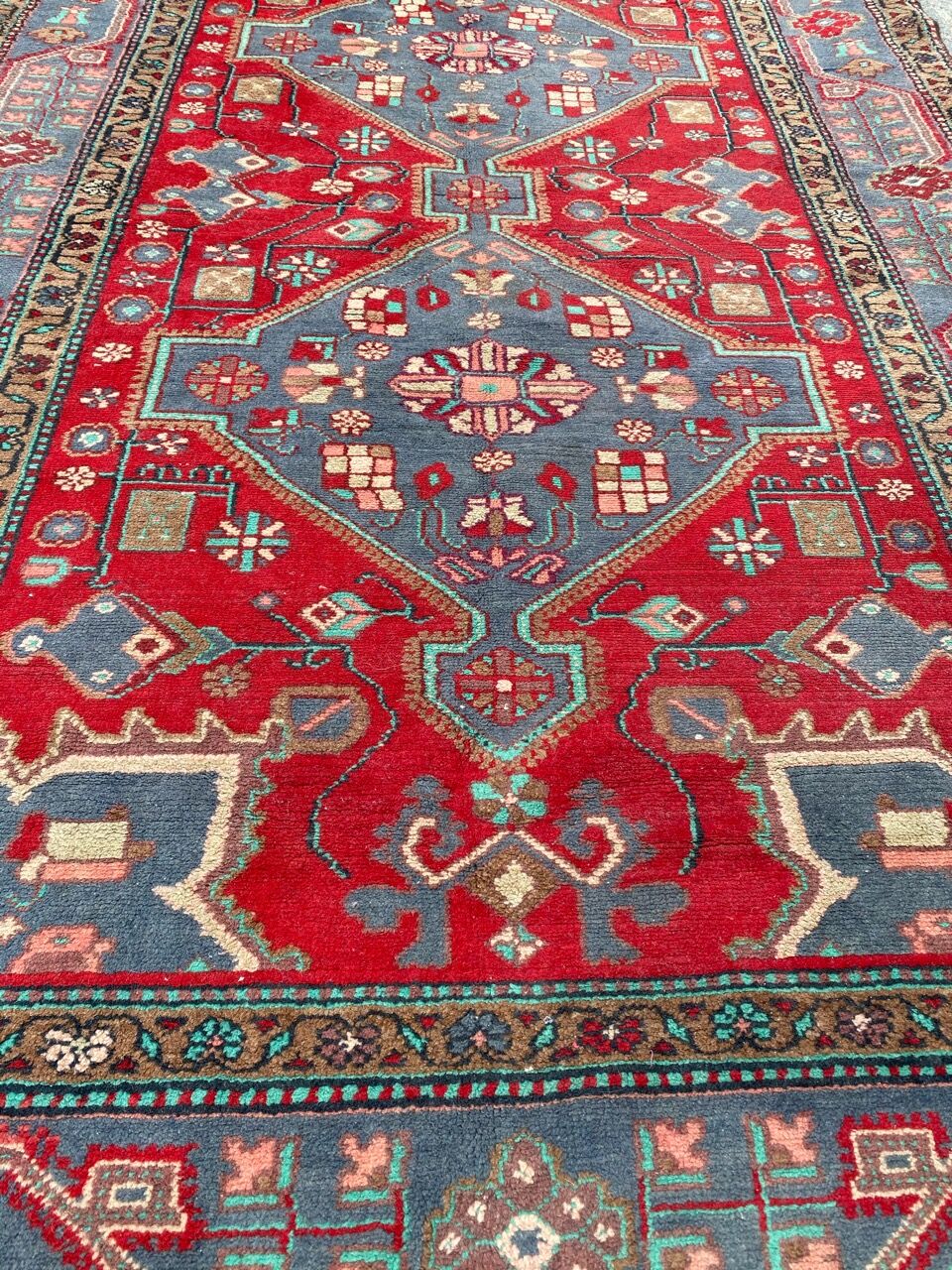 Malayer ancient persian carpet 138x238 cm
